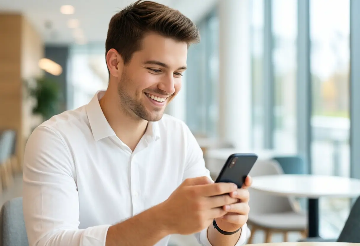 Mitarbeiter liest am Smartphone – Praxiswissen zu Benefit-Plattformen